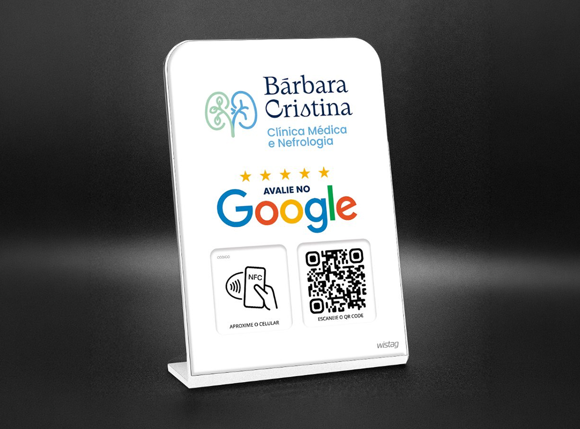 Placas Resinadas 11 × 16 cm — Google Personalizada — exemplo 1