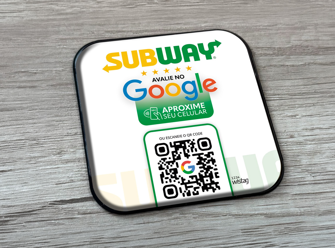Tags Resinadas 8 × 8 cm — MultLinks Personalizada — exemplo 1